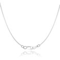 thumbnail image 1 of Jewlpire Cadena de plata de ley 925 con corte de diamante Cadena de cuerda Cadena de collar de plata italiana, 1 of 6
