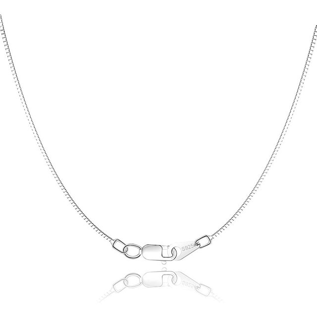 Jewlpire Cadena de plata de ley 925 con corte de diamante Cadena de cuerda Cadena de collar de plata italiana