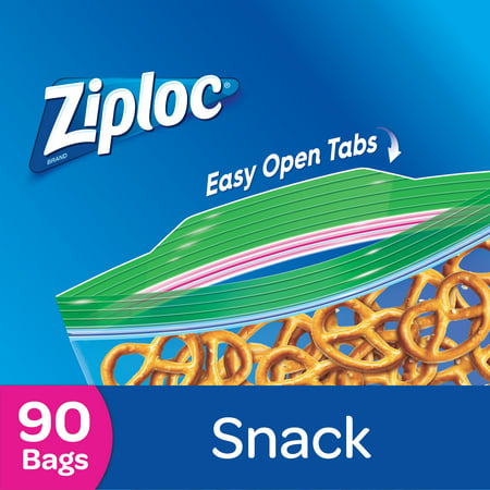 Ziploc Snack Bags, 90 Count (Best Food Storage Bags)