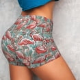 thumbnail image 4 of Fotbe Pink Flamingo Shorts Sin Costuras – Shorts Deportivos de Cintura Alta para Mujer, Elásticos para Gimnasio, Yoga, Running o Ciclismo-Medium, 4 of 8