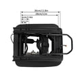 thumbnail image 4 of Pneumatic Air Suspension Seat Base with Dust Cover Slider for Truck Tractor Forklift, Requires Air Source, Black, 4 of 9