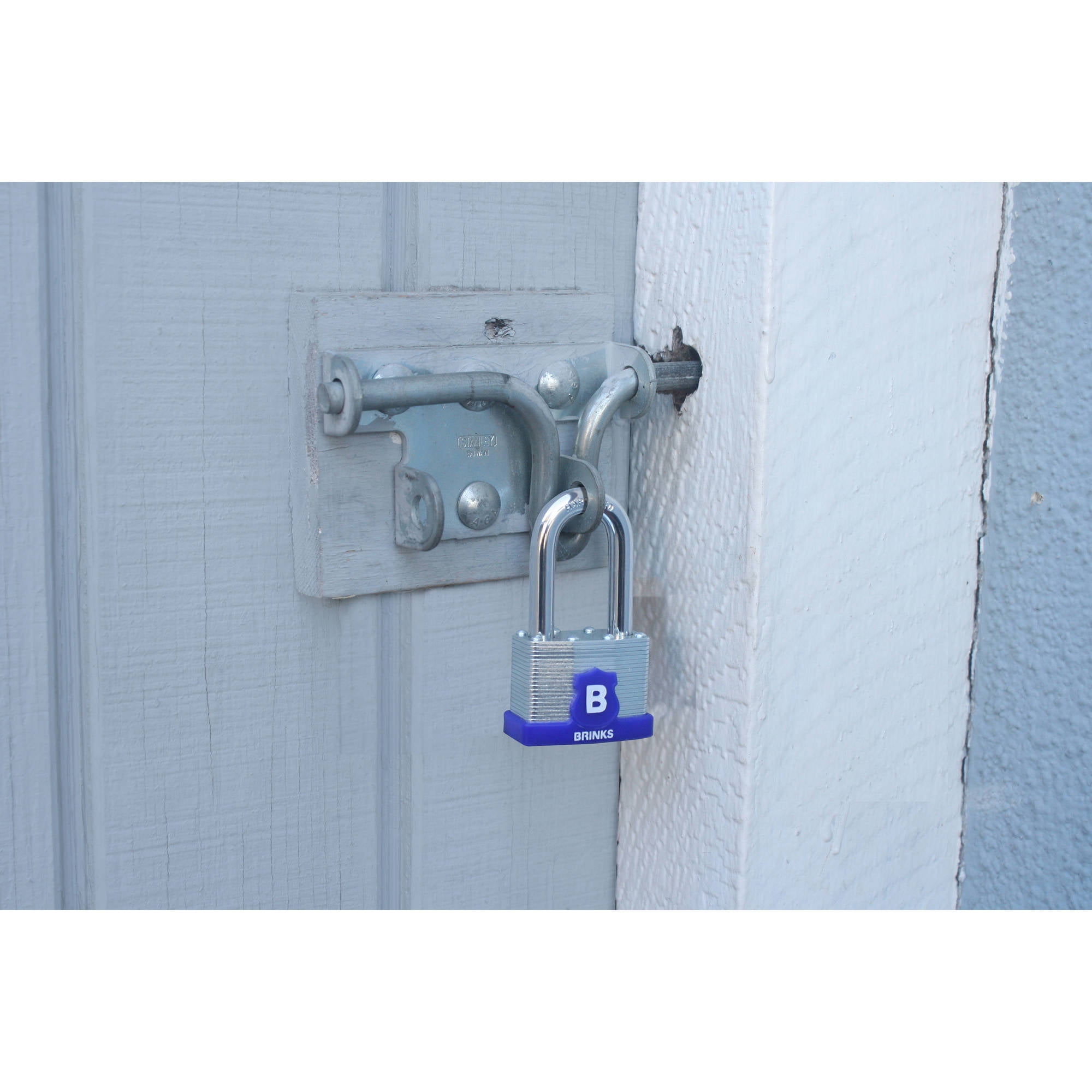 (4 pack) Brinks Laminated Steel 50mm Keyed Padlock with 2 7/16in Shackle, 2 pack