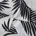 thumbnail image 2 of SWSMCLT Men's Aloha Button Up Shirt Cotton Loose Short Sleeve Button Down Shirt Hawaii Button Up Cool Pocket Top Summer White1 Medium, 2 of 4