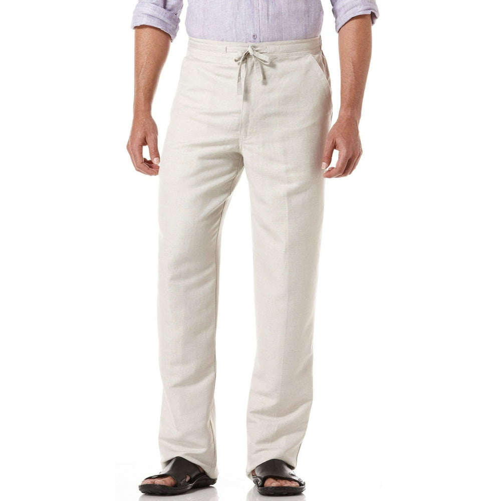 Cubavera - Cubavera Mens Linen Blend Drawstring Pants - Walmart.com ...