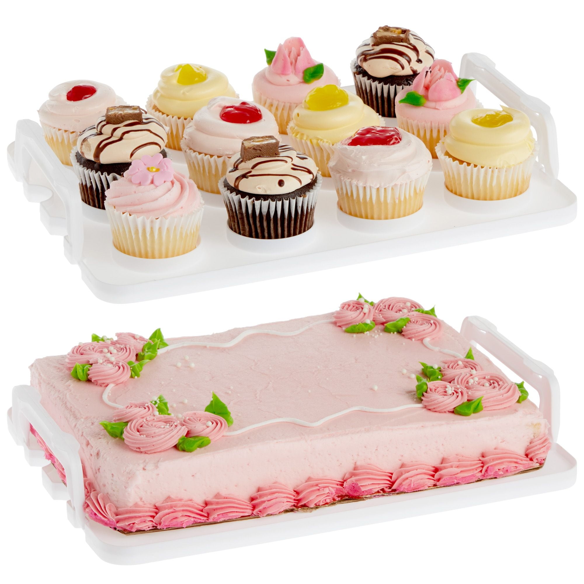  SOUJOY 2in1 Cupcake Carrier, Cupcake Keeper with Lid, Cupcake  Holder to Fit 12 Standard-Size Cupcakes, Portable Dessert Container  Transports Display Box for Cakes, Pies, Muffin : Home & Kitchen
