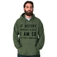 thumbnail image 5 of History Repeats Itself Dinosaur Pet Hoodie Sweatshirt Women Men Brisco Brands L, 5 of 6
