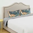 thumbnail image 3 of Yayeee Pillowcase Standard Size Set of 2 Satin Wrinkle Resistant Pillow Case, Dinosaur at Night, 3 of 7
