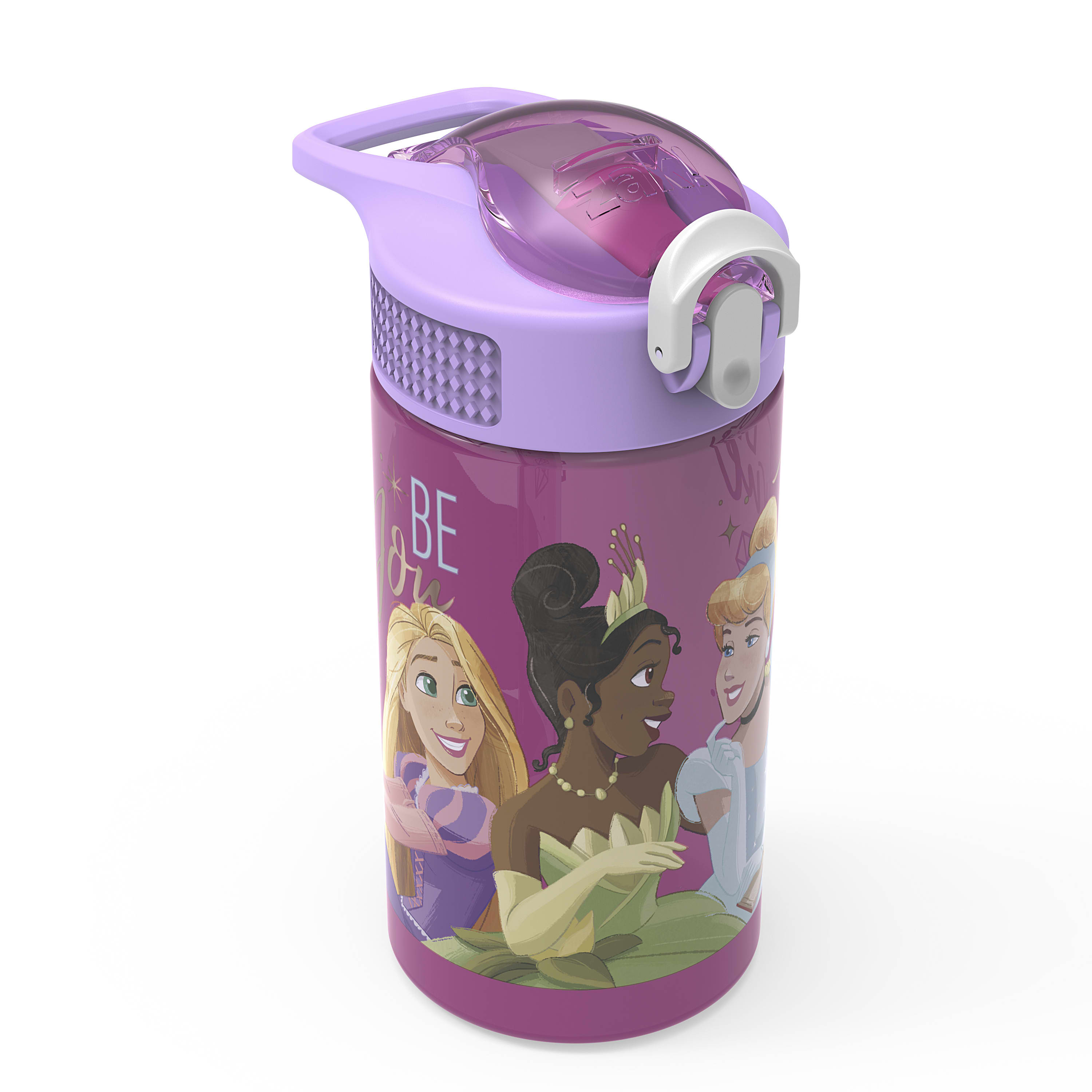 Zak Designs Disney 20 oz Stainless Steel Insulated Water Bottle, Princess