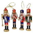 thumbnail image 2 of 4 piezas de adornos de Cascanueces de Navidad, marionetas de Cascanueces, decoración del hogar de madera para regalos, estante, de Navidad,, 2 of 9