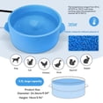 thumbnail image 4 of 3.2L Heated Water Bowl for Dog Cat Outdoor Heated Dog Bowl Waterproof Heated Pet Bowl Smart Thermal-Dish Winter US Plug, 4 of 8