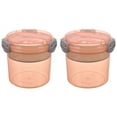 thumbnail image 2 of Glass Water Bottle,3pc Portable Reusable Parfait Cups With Lids Yogurt Cup With Topping Cereal Or Oatmeal Container Leak Proof Breakfast On The Cups 20OZ For Meal Pre Protion, 2 of 9
