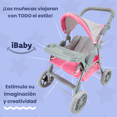 thumbnail image 3 of Carriolita De Juguete Para Muñecas Ibaby Momi - Start Rosa 2025 gris, 3 of 6