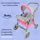 thumbnail image 3 of Carriolita De Juguete Para Muñecas Ibaby Momi - Start Rosa 2025 gris, 3 of 6