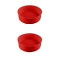 thumbnail image 1 of Guardoinrt 1/2/3 Wedding Birthday Party Cake Restaurant Reusable Washable Mousse Round Mould Kitchen Gadget Accessories Red 8 Inch 2PCS, 1 of 6