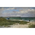 thumbnail image 3 of Theodor Philipsen 18x12 Black Modern Framed Museum Art Print Titled - Liri Island, Italy. Overcast Day (1883), 3 of 5