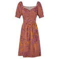 thumbnail image 4 of Orange and Purple Loveliness Sleeveless Dress wedding guest dress 2024 summer clothes Dress woman, 4 of 6