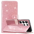 thumbnail image 6 of Allytechgroup Compatible with Samsung Galaxy S24+ Case with Credit Card Slot, Slim Fit Flip Wallet Case with Lanyard Kickstand Shockproof Protective Back Cover for Women Girls, Rosegold, 6 of 6