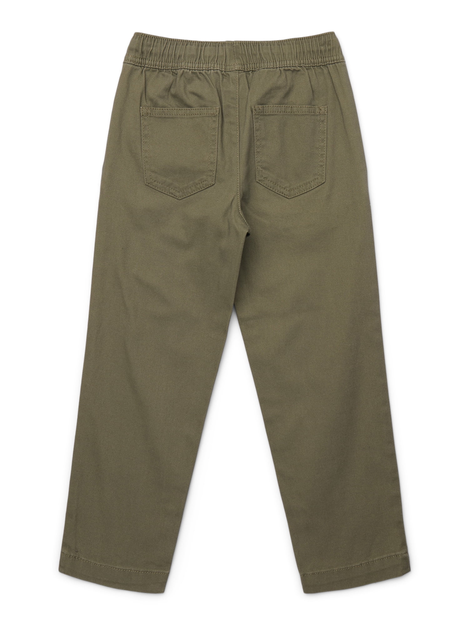 Wonder Nation Boys Stretch Twill Pull On Pants, Sizes XS-XXL & Husky