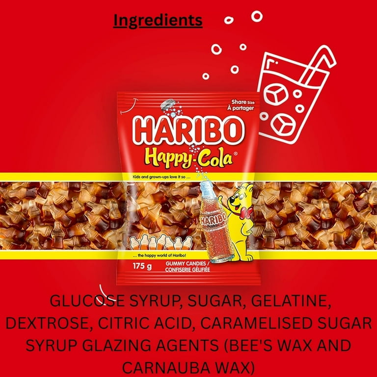 Haribo Happy Cola Zing Share Size Bag Pouch 140g - Walmart.com