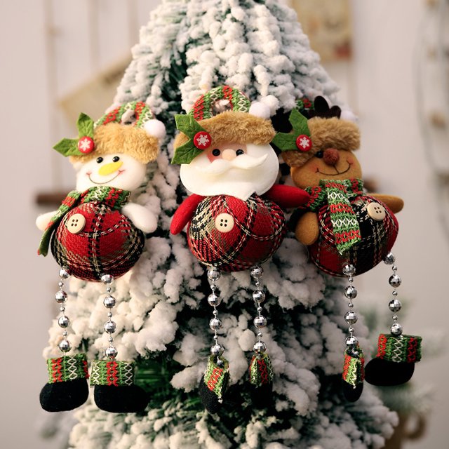RV 3 uds nuevo colgante de pierna con cuentas de guinga de Navidad decoraciones de ventana de Navidad colgante de árbol de Navidad regalo 23*9cm Sailing Electrónica