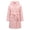 Pink, variant on Boys Girls Robe Soft Hooded Flannel Bathrobes for Kids