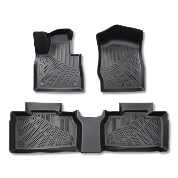 kimllier 3PCS Floor Mats Liner Black TPE Replacement for Explorer 2020-2024