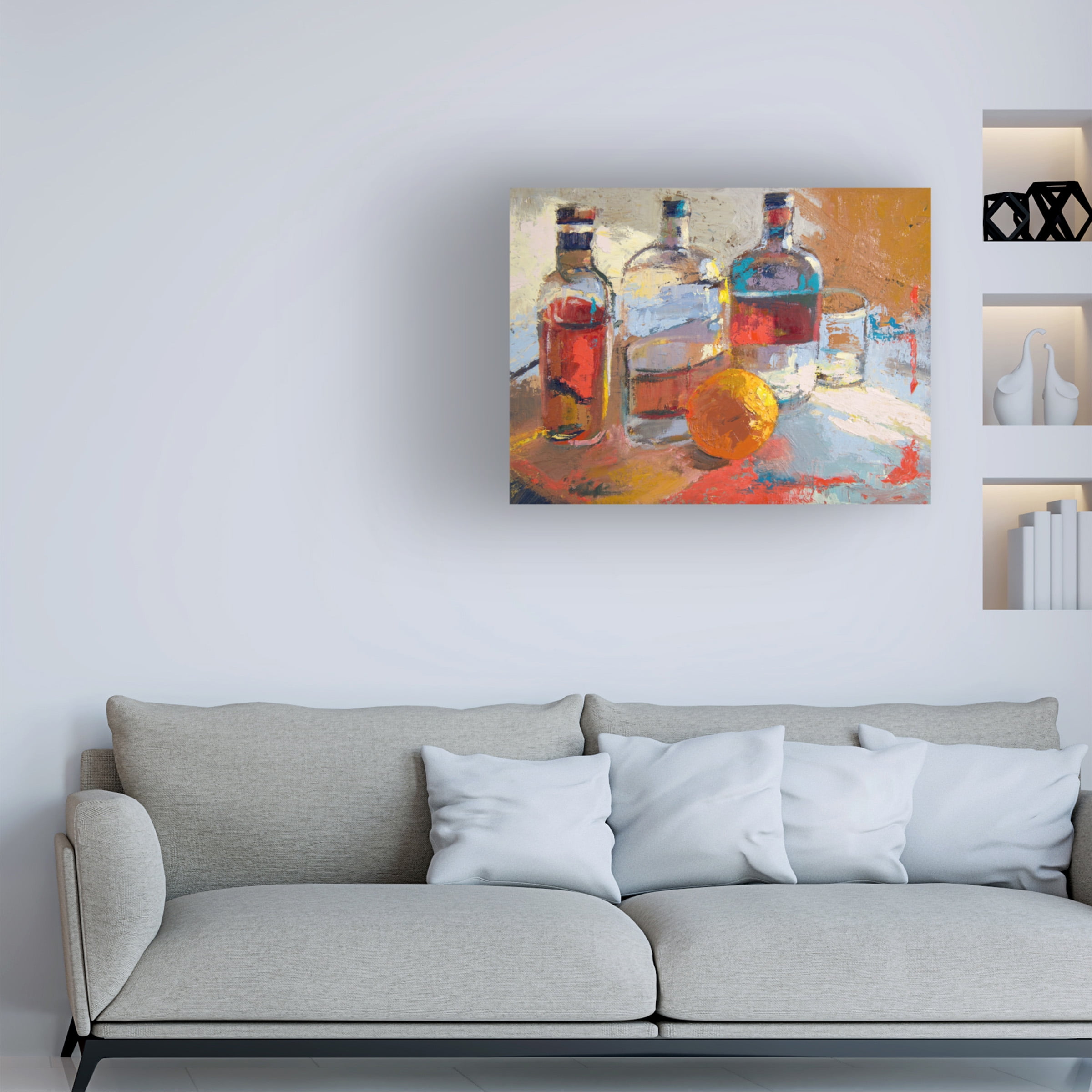 Beth A. Forst 'Bourbon L Orange' Canvas Art