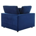 thumbnail image 4 of Accent Chair, Velvet, Blue Navy, Modern Contemporary Urban Design, Living Lounge Room Hotel Lobby Hospitality, 4 of 7