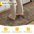 thumbnail image 5 of BERTHMEER Kitchen Rugs for Floor 2 Piece, 17.3"x30"+17.3"x47" Anti Fatigue Waterproof Brown Kitchen Mats, Non Slip Comfort Standing Mat Rug for Home, Sink, Laundry, Brown, 5 of 9