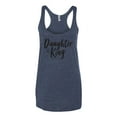 thumbnail image 2 of Wild Bobby Daughter Of The King 2 Corinthians 6:18 Inspirational/Christian Women Tri-Blend Racerback Tank Top, Vintage Navy, X-Large, 2 of 5