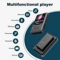 thumbnail image 5 of 32GB MP3 Player with Bluetooth 5.0, Mini Clip Portable Wearable MP3 Player with FM Radio Recording, Children's Music mp3 Player, Mp3 Mp4 Player with Pedometer, Music Player Support up to 128GB(Black), 5 of 7