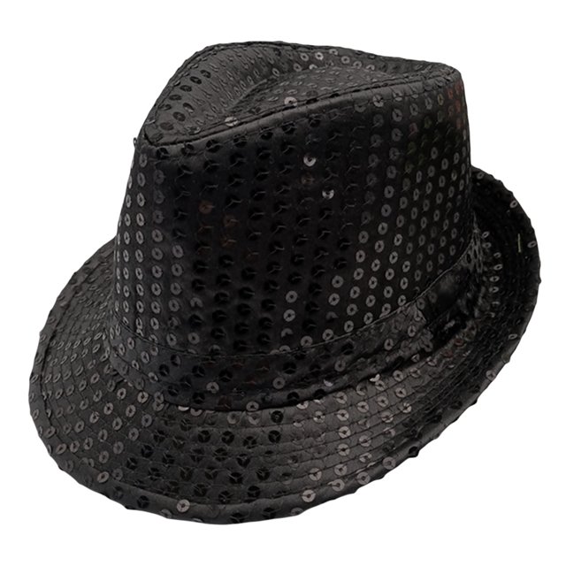 Txlixc Sombreros de jazz para hombres y mujeres, sombreros de fiesta decorados con lentejuelas Txlixc moda