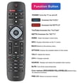thumbnail image 2 of Control remoto de repuesto Gvirtue para TV LED LCD Smart Ultra HDTV Philips, 2 of 3