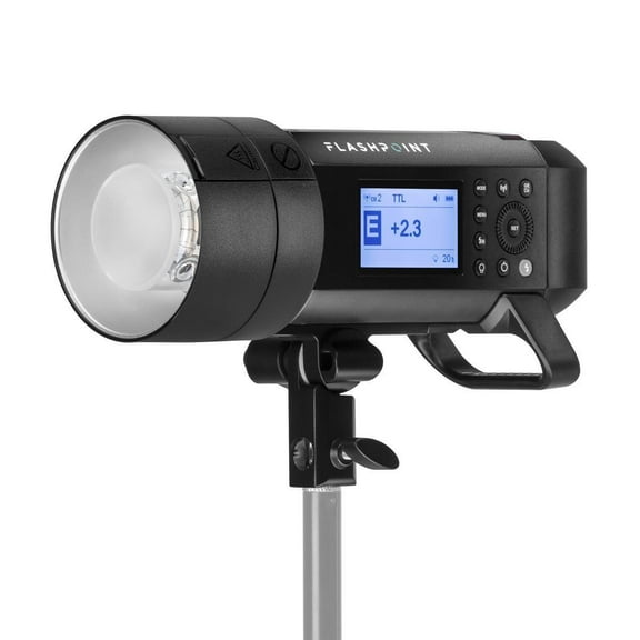 Flashpoint XPLOR 400PRO TTL Battery-Powered Monolight with Built-in R2 2.4GHz Radio Remote System (With Bowens Mount Adapter) - Godox AD400 Pro   Glow EZ Lock Collapsible White Beauty Dish (25")