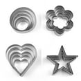thumbnail image 6 of Stainless Steel Heart Cookie Cutter Set - Mini Heart Cookie Cutter Durable and Dishwasher Safe - Heart Shaped Cookie Cutters for Baking, 5Pcs, 6 of 9