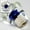 Blue, variant on Purple JDM Clear Real Flower Diamond Shape Car Manual Gear Stick Shift Knob 50mm