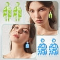 thumbnail image 4 of 3Pcs Clay Silk Screen Stencils for Polymer Clay Leaf Reusable Silkscreen Printing Kit Working with Clay Earrings Jewelry Making Polymer Print Stencil Tools Nylon Impression Mat 3.5x5.8Inch for diy, 4 of 9