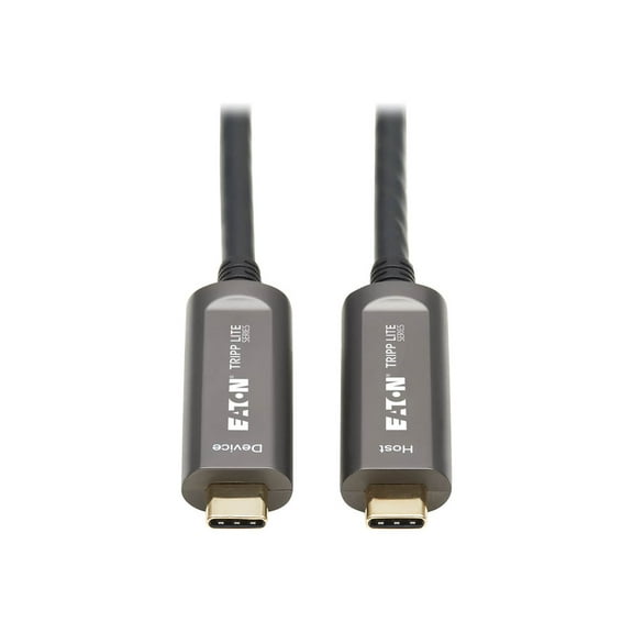 Tripp Lite 33ft USB-C AOC Cable M/M USB 3.2 Black U420F10MD321