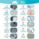 thumbnail image 2 of Sábana bajera ajustable DREAMCARE King Grey de microfibra 200 x 203 cm, 2 of 7