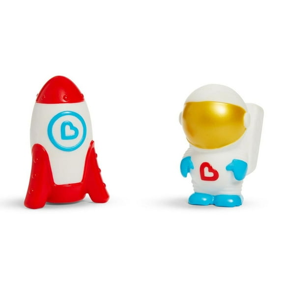 Munchkin Galaxy Buddies™ Water Safe Light Up Bath Toy Set - Astronaute et fusée