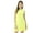Lime Yellow, variant on Moomaya Womens Printed Short Dress, Sleeveless Frilled Hem Round Neck Mini Dress
