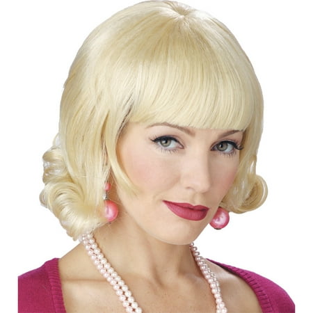 Morris Costumes Womens Blonde Flip Wig Adult Halloween Accessory, Style, MR176011