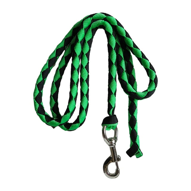 mmirethe Corde de Cheval Laisse de Cheval Corde de Direction de Cheval avec Clip à Pression Vert 2 Mètres Vert 2 Mètres