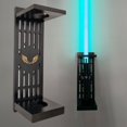 thumbnail image 2 of Hyasfey Vertical Lightsaber Wall Mount Bracket Storage Rack with Pattern Easy to Install Universal Fit Wooden Lightsaber Stand, 2 of 7