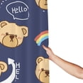thumbnail image 6 of Cartoon Cute Bear Pattern Shower Curtain, Abstract Animals Waterproof Bath Curtains for Bathroom Decorations, 72 x 72 inches, 6 of 7