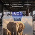 thumbnail image 3 of High Precision Body Weight Scale Smart Bathroom Scales with Large LCD Display(400lbs),Decorative for Bedroom-Family Of Elephants Walking In The Savanna With African Mountain Behind, 3 of 4