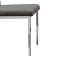 thumbnail image 3 of Metal Dining Side Chair with Acrylic Backing, Set of 2,Gray and Silver- Saltoro Sherpi, 3 of 5