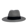 thumbnail image 1 of Sombrero de paja panamá, sombrero para hombres y mujeres de Europa y Estados Unidos, sombrilla de verano, sombrero para el sol con ala de playa, 1 of 5