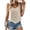 Khaki, variant on Womens Scoop Neck Cotton Linen Tank Tops Button Down Sleeveless Shirts Vest Top Summer Casual Beach Vacation Shirt M