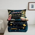 thumbnail image 5 of Erosebridal Teens Movie Bedding Sets with Comforter, Food Popcorn Duvet Insert, Cinema Ticket Reversible Bedding Comforter Set, Lightweight Bedroom Decorative, 2-Piece, 5 of 8